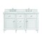 James Martin Vanities 60'' Double Vanity, Bright White w/ 3 CM Ethereal Noctis Quartz Top 424-V60D-BW-3ENC - alternate 1